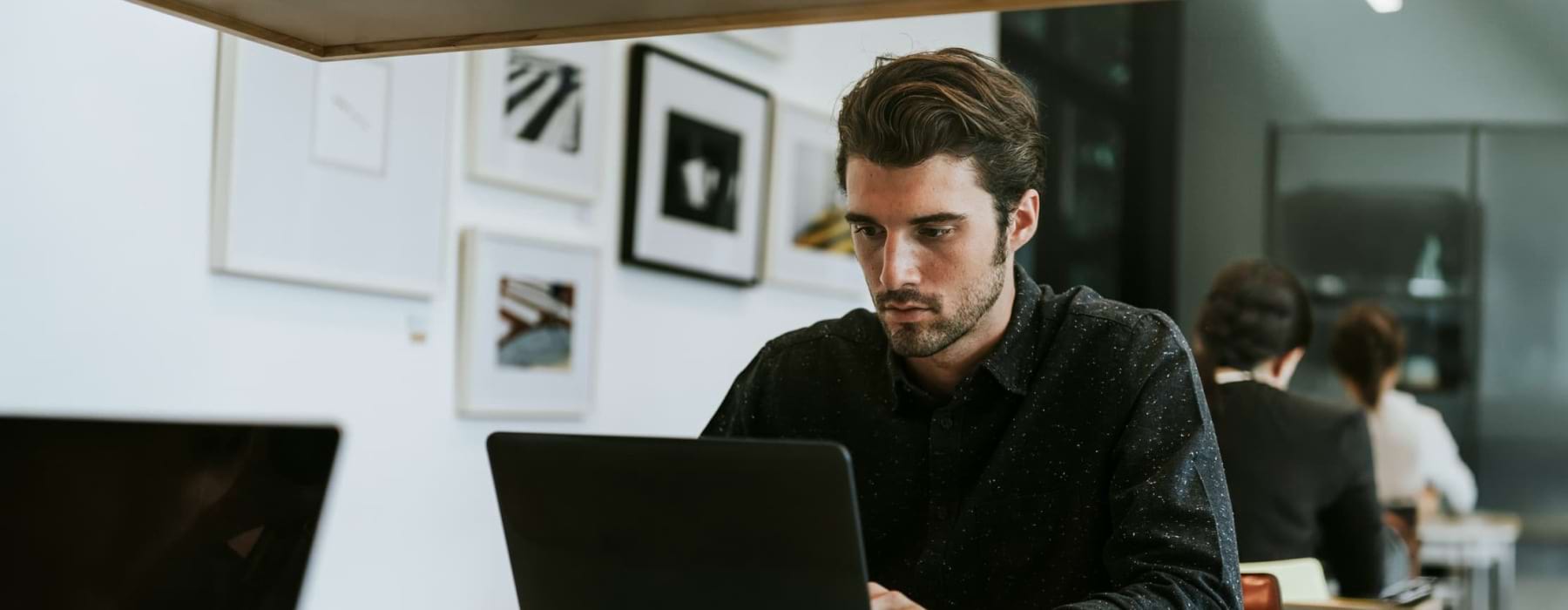 a man with his laptop